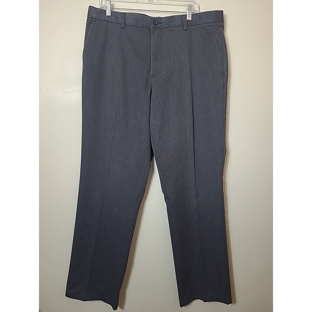 Dockers Dress Pants Men's 38x34 Gray Flat Front Classic